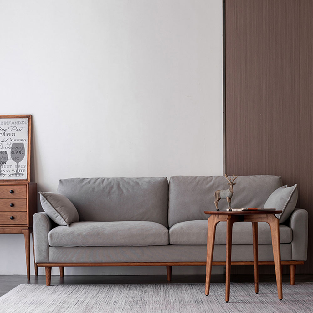 Wholesale Sofa Set Furniture Wooden Hotel Living Room Design Solid Wood Small Sofa Modern Sofas