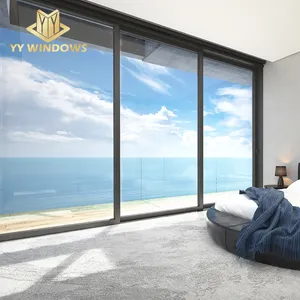 YY Florida omologazione produttore come 2047 australiano porte in vetro Standard insonorizzato in alluminio Patio porta scorrevole per balcone