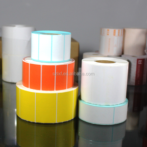 Color Customizable Thermal Transfer Shipping Labels 120x60mm & 150x70mm Semi-Gloss Coated Adhesive Sticker <b>Rolls</b> - Product Image 2