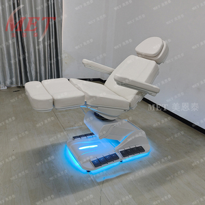 Mobilier de salon moderne Lit de beauté médical électrique blanc avec lumière LED Lit pour cils de beauté du visage Lit de massage <span class=keywords><strong>SPA</strong></span> de loisirs - Product Image 4