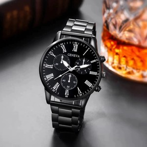 <span class=keywords><strong>Montre</strong></span> à quartz décontractée pour <span class=keywords><strong>homme</strong></span>, populaire, à trois aiguilles, avec bracelet en cuir et bracelet en acier titane, nouvelle tendance mode pour le commerce international - Product Image 4