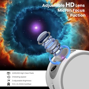 Proyector de Luz Nocturna 2024 con Cambio de Color, Nebulosa, Aurora, Cielo Estrellado, Música, Galaxia, para Hogar, Fiestas, Dormitorio, Regalos - Product Image 4