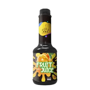 1.2L Bubble Tea Fruit Puree Concentrated Fruit Pulp Shop Ingredients Orange Sugar Wholesale Food Soursop Juice Juice Concentrate