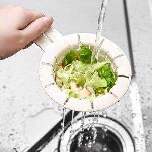 Rabbit Ear <b>Sink</b> Filter <b>Basket</b> Green White PP Material Kitchen Drain Strainer Anti Clog Vegetable Washing Filter - Product Image 2