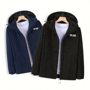 Unisex Windproof Waterproof Customized Men's Women's <b>Cardigan</b> Zipper Mountaineering T-Shirt Plus Size Eco-Friendly - Product Image 5