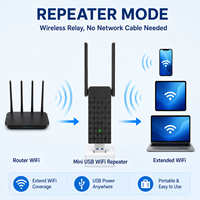 Mini 300Mbps USB WiFi Tekrarlayıcı Taşınabilir Kablosuz Menzil Genişletici Sinyal Amplifikatörü PC Dizüstü Bilgisayar için USB ile Güçlendirilir