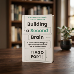 Construire un deuxième cerveau par Tiago Forte, livre broché en anglais, guide de concentration, d'apprentissage et de gestion de l'information - Product Image 1
