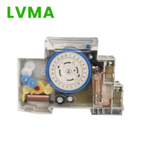 LVMA LMSJ-01 220V Timer Multifungsi AC/DC Tertutup 1-24 Waktu Tunda Relay Sakelar Miniatur Penggunaan Industri & Hunian Din Rail