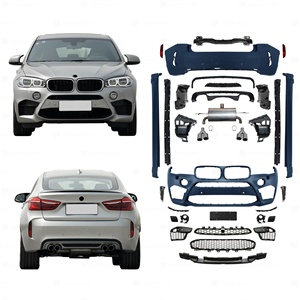 Vente flash pour <span class=keywords><strong>BMW</strong></span> <span class=keywords><strong>X6</strong></span> F16 2013-<span class=keywords><strong>2019</strong></span> modifiée en style F86 LCI X6M <span class=keywords><strong>2019</strong></span>, kit carrosserie avec pare-chocs - Product Image 1