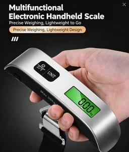 High Precision <b>Digital</b> Hanging <b>Scale</b> 50kg LCD Display Metal Body with Unit Switch and Battery Powered - Product Image 3