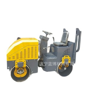 Rodillo Vibratorio Compacto de Doble Tambor de 900 mm de Ancho, Equipo de Construcción de Carreteras para la Compactación de Asfalto y Suelo - Product Image 1