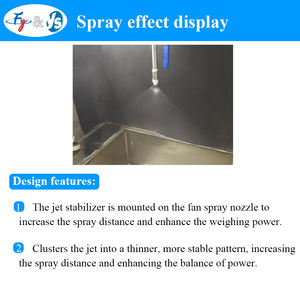 Boquilla de pulverización de ventilador plano HU de Metal BSPT de 1/4 ", boquilla de eliminación de polvo de limpieza de fábrica Industrial de 0-110 grados, lavado personalizado - Product Image 6