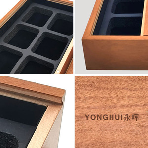 กล่องของขวัญไม้หยงฮุย 29.6X20.4X6.1ซม. กล่องเก็บขนมไหว้พระจันทร์ทรงสี่เหลี่ยมผืนผ้า ทำด้วยมือ - Product Image 4