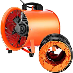 12" Mighty Mini Low Noise Portable High Velocity Utility Blower Utility Blower Fan for Industrial, Cylinder Fan