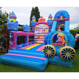 <span class=keywords><strong>Castillo</strong></span> Inflable con Tobogán, Temática de Princesa, para Niñas - Product Image 1