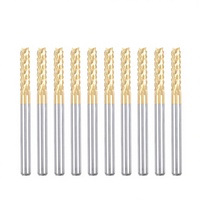 Fraise à gravure en carbure de titane RUIMENG 3 mm, fraises pour routeur CNC, machine à PCB, tige de 1/8 po, longueur effective de 0,47 pouces