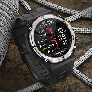 Produits populaires 2024 Mode Homme <span class=keywords><strong>Samat</strong></span> Wach Bracelets intelligents Forme ronde Sport Étanche Montre de fitness Montre intelligente pour hommes - Product Image 4