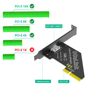 Tarjeta de expansión TISHRIC PCIE 4,0 A OCulink Hub PCIE 3,0 1X 4X 16X a tarjeta adaptadora de 8611 y para PC portátil Expand U.2 SSD - Product Image 5