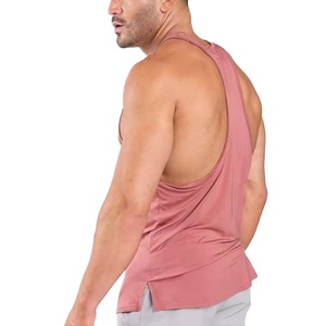 T-shirt de sport personnalisé pour musculation, débardeur de fitness en coton, sans manches, pour la course à pied, stringer pour hommes - Product Image 4
