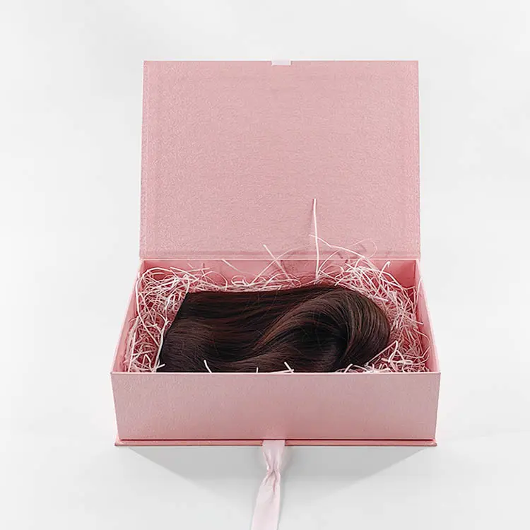 Emballage de perruque d'extension d'armure pour perruques Boîte de papier de cheveux