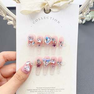 Tarjeta de presentación de esmalte de uñas con logotipo personalizado al por mayor, prensa de moda para uñas, embalaje de papel para ropa, compra de uñas artificiales - Product Image 1