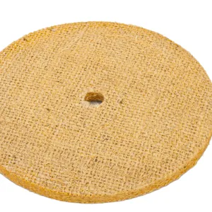 Fabricante tratado roda lustre sisal para aço inoxidável kitchenware aço carbono abrasivo