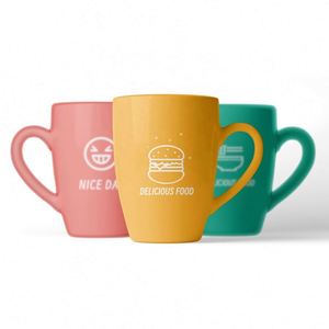 Tazas de Cerámica Rectas con Impresión de Logotipo Publicitario para Regalos Creativos, Taza Grande de Café de 11 oz - Product Image 1