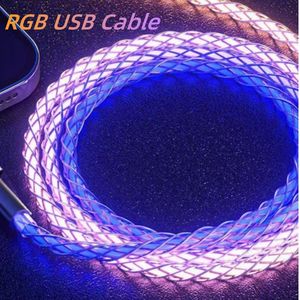Cargador rápido de luz LED óptica RGB de 66W, <span class=keywords><strong>cable</strong></span> <span class=keywords><strong>USB</strong></span> tipo C de cobre puro para carga rápida 5A - Product Image 4