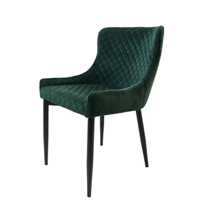 Silla de Comedor de Diseño de Lujo en Terciopelo, Silla Ergonómica Acolchada Moderna, Sillas de Comedor Nórdicas Modernas Minimalistas con Respaldo - Product Image 1