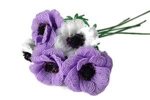 Fiori Artificiali Decorativi Anemone con Perline, Collezione Stagionale per Eventi Scolastici e Decorazioni Matrimoniali - Product Image 6