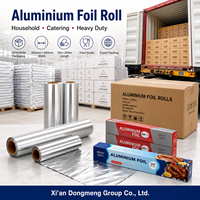 Rouleau de papier aluminium gaufré de 12 pouces, qualité alimentaire AA, extra résistant pour la cuisson au four et la cuisine domestique, 305 mètres