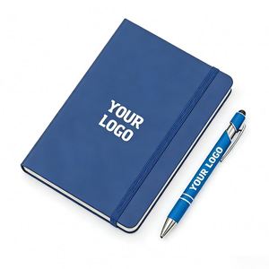 Promo Business Gift Manufacturer to Door Shipping School Children Student A5 <b>A6</b> Custom Leather Notebook With Logo - Product Image 1