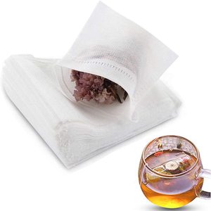 Disposable Empty Non-woven Drawstring Seal Filter Loose Leaf <strong>Tea</strong> <strong>Bags</strong> - Product Image 1