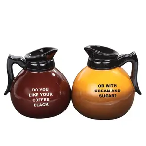 Ceramic Magnetic Ceramic Salt Pepper Shakers Coffee Pots (multi-colored,