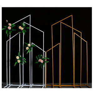 Nueva Caja Rectangular Metálica Biselada, Fondo Geométrico para Bodas, Arco para Eventos, Decoración de Fondo para Fiestas de Cumpleaños - Product Image 2