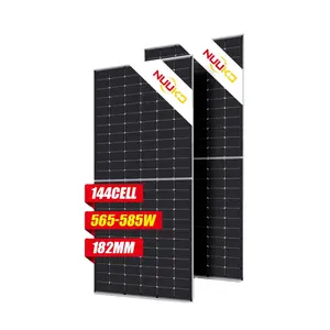 NUUKO N-type Topcon Solar Panels Mono Half Cell PV Modules for Roofing Tiles 565W 570W 575W 580W 585W