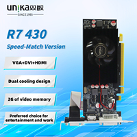 Brand New UNIKA Radeon R7 430 2GD5 V3 GRAPHICS CARD,SHU PEI BAN, Factory Price,Illuminate the Machine Card
