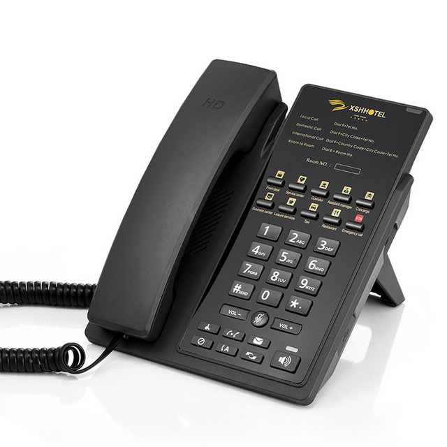 S05-2 Hotel Desktop IP Telephone Corded Telephone for Hotels