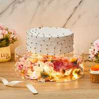 4 Supports à gâteaux en acrylique Boîte transparente à quatre couches pour mariages, anniversaires et festivals Disponible en 4 tailles différentes