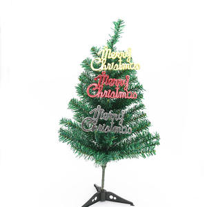 En gros 14cm Joyeux Noël Galvanoplastie Anglais Lettre Plaque pour Arbre De Noël Paquet et Paquet Pendentif Décorations - Product Image 4