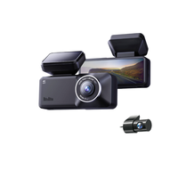 Vente chaude 4K + 1080P voiture DVR moniteur de stationnement G-Sensor Vision nocturne enregistrement en boucle GPS WIFI connexion caméras de véhicule cachées