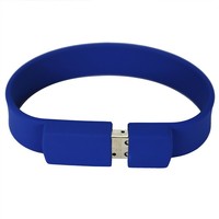 Flashdisk Gelang USB 8GB 4GB 64MB 32GB 16GB USB2.0 dari Bahan PVC Karet Silikon