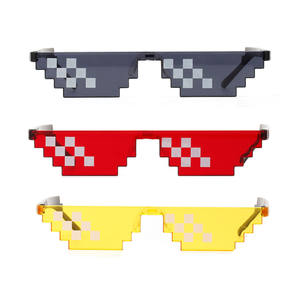 YYA30ผู้ชายผู้หญิงแว่นตา unisex แว่นตากันแดดชีวิตอันธพาล pixelated โมเสคแว่นตาปาร์ตี้ - Product Image 1
