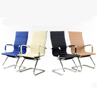 Fauteuil de bureau de luxe moderne avec dossier en treillis, chaise de bureau pivotante à vérin à gaz en cuir, Silla De Oficina