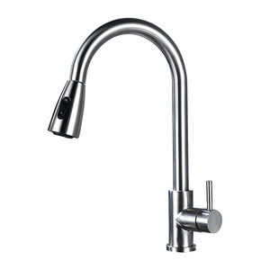 Pull Out Kitchen Faucet 304 Stainless Steel Single Handle Ceramic Valve Modern Design For Sink Dishwasher - Product Image 4