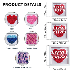 Bulk Wholesale 2025 Grandmother Mother Day Gifts 8 X 8 Flower <strong>Frame</strong> Shadow Wood <strong>Box</strong> with <strong>Light</strong> - Product Image 6