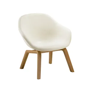 Silla ejecutiva moderna con pata de madera para sala de estar, sillón ejecutivo con piezas cómodas, superventas