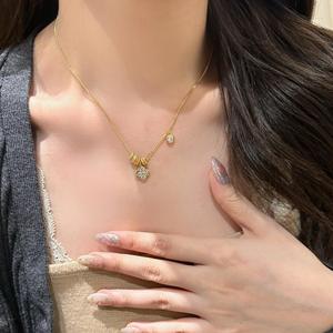 Collar con Colgante de Plata de Ley S925 de Estilo Retro Estrellado, Exquisita Cadena de Clavícula Pequeña y Lujosa para Mujer, Diseño de Cintura Cepillada - Product Image 2