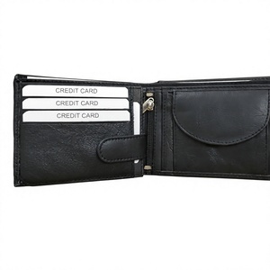 Cartera/Billetera de Cuero Genuino para Hombre, Personalizada, de Primera Calidad, con Diseño de Estrella, Impermeable, con Bordado de Letras de 6 Pulgadas, a la Moda, BS - Product Image 3