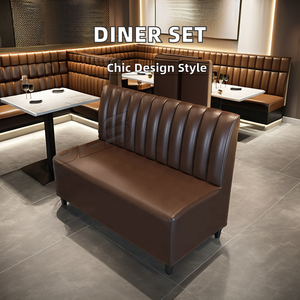 Marmo bianco nero tavolo sedia con divano in ferro <span class=keywords><strong>Cafe</strong></span> per casa Bar palestra scuola camera da letto centro commerciale Diner stand mobili - Product Image 5